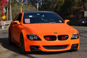 orange black BMW